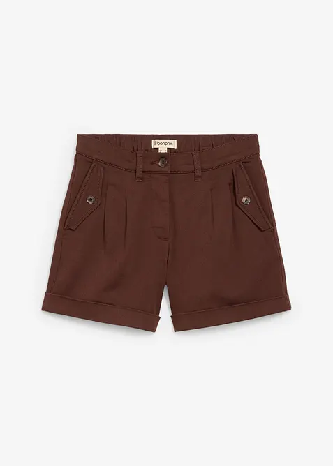 Shorts i twill med h&oslash;y midje, bonprix