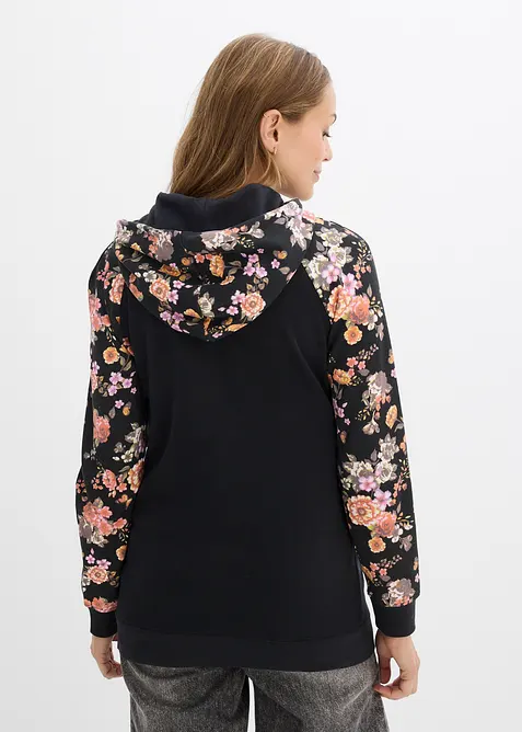 Myk 2-i-1-mamma-/ammesweatshirt med hette, bonprix