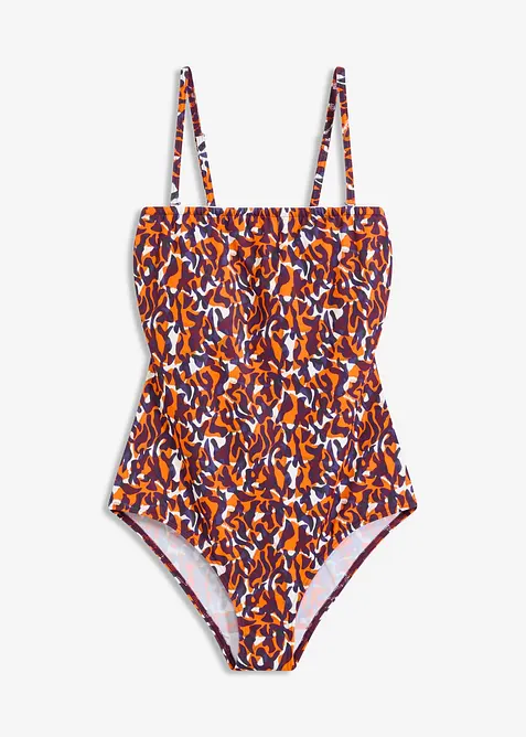 Bandeau-badedrakt med multiway-stropper, bonprix