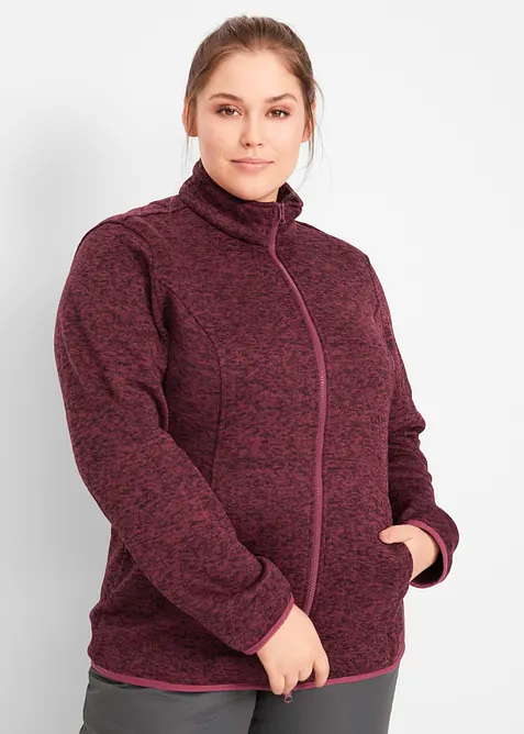 Outdoor-funkjsonsjakke, 3-i-1, med strikket fleece innvendig, bonprix