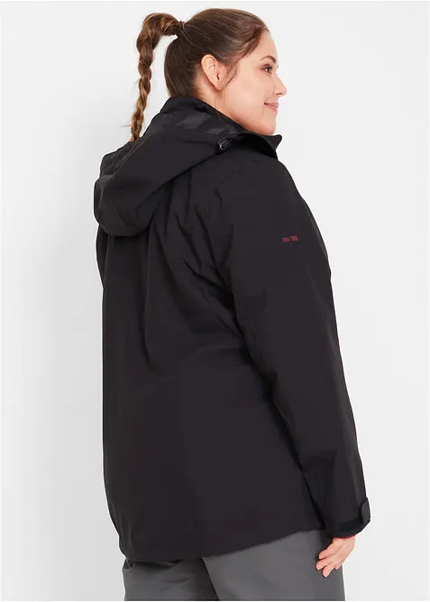 Outdoor-funkjsonsjakke, 3-i-1, med strikket fleece innvendig, bonprix