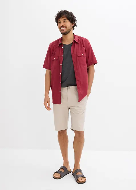 Chinos-bermuda i ren bomull, Regular Fit, bonprix