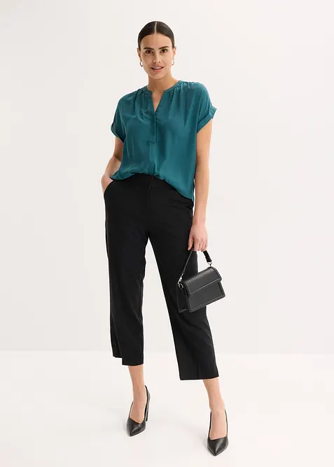 Blusetunika i georgette-materiale, bonprix