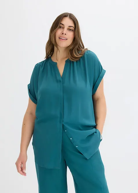 Blusetunika i georgette-materiale, bonprix