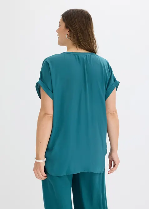 Blusetunika i georgette-materiale, bonprix