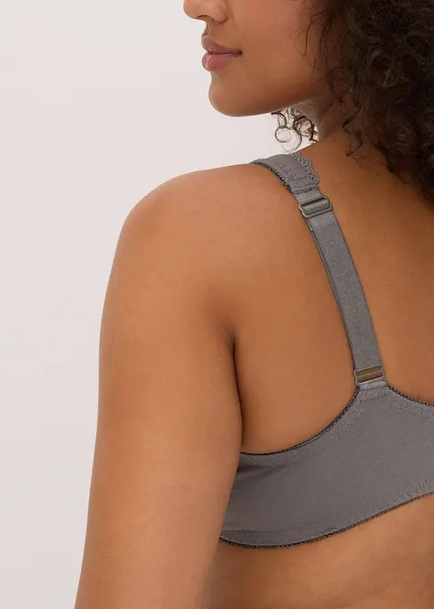 BH med bøyle og økologisk bomull (3-pack), bonprix