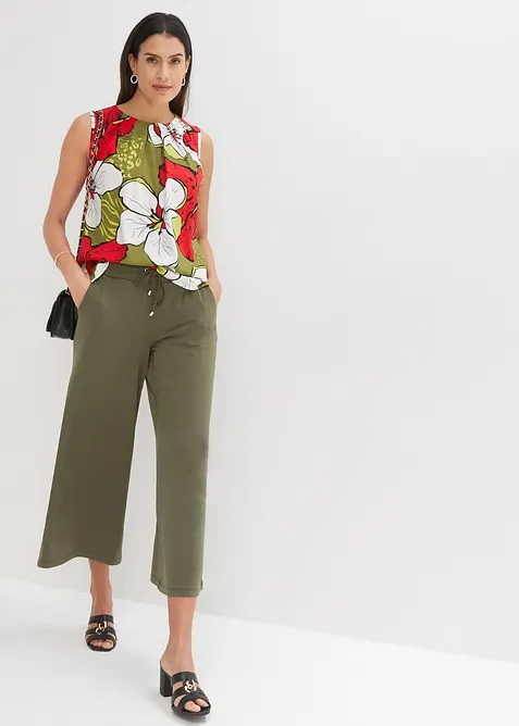 Blusetopp i viskose, bonprix