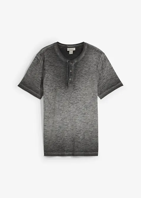 Kortermet bestefartr&oslash;ye i 100% &oslash;kologisk bomull i vasket look, bonprix