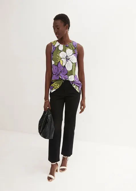 Blusetopp i viskose, bonprix