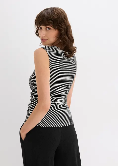 Topp med drapering, bonprix