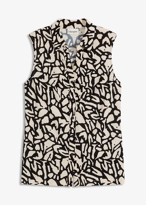 Ermeløs topp med rynking, bonprix