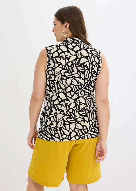 Ermeløs topp med rynking, bonprix