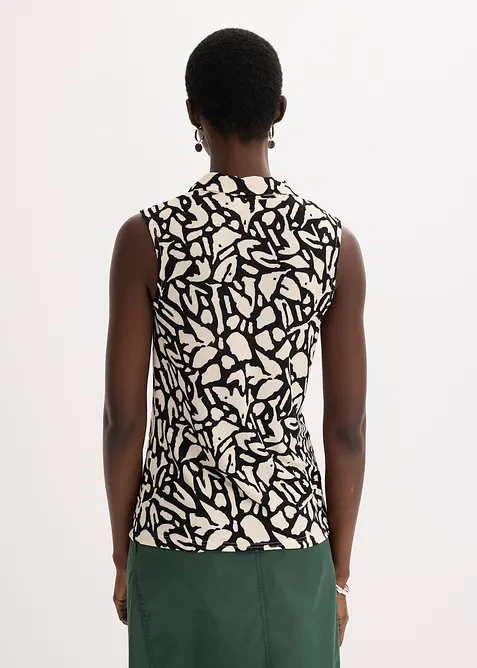 Ermeløs topp med rynking, bonprix