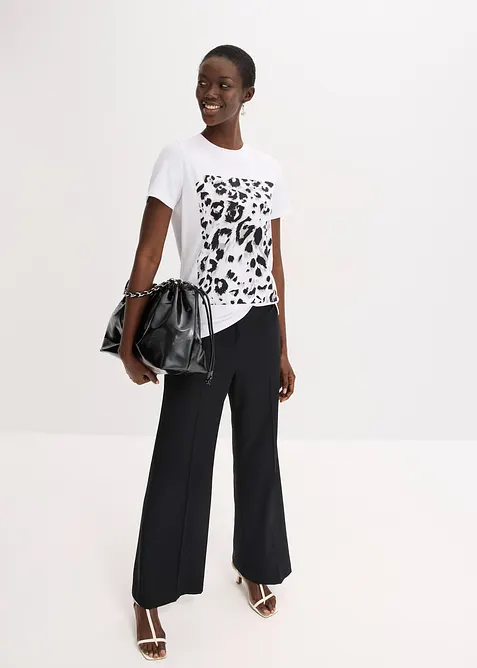 T-skjorte med leopardtrykk, bonprix