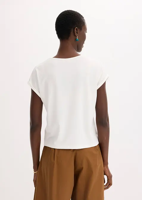 Top med viskose og glitterstener, bonprix