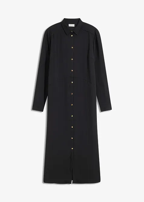 Skjortekjole med blonder i formstabilt materiale, bonprix