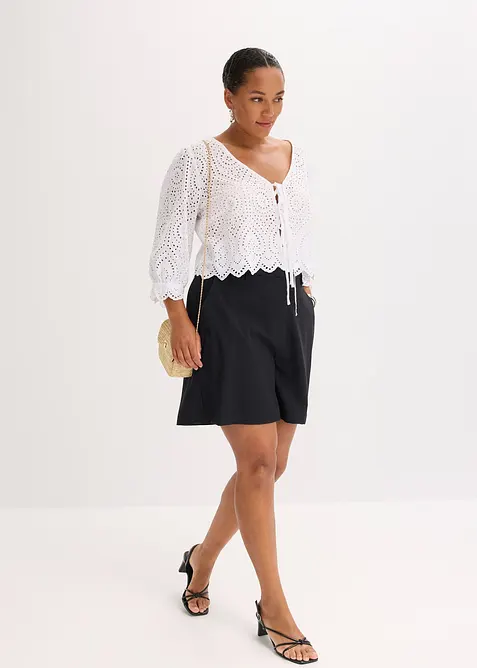 Bermudashorts med innsnitt, bonprix