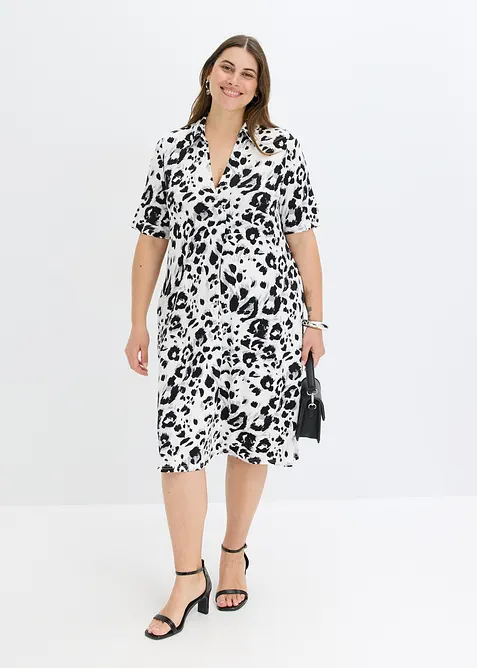 Kjole i lett viskose, bonprix