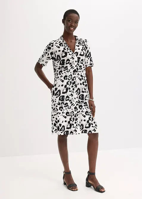 Kjole i lett viskose, bonprix