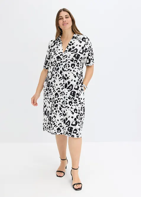 Kjole i lett viskose, bonprix