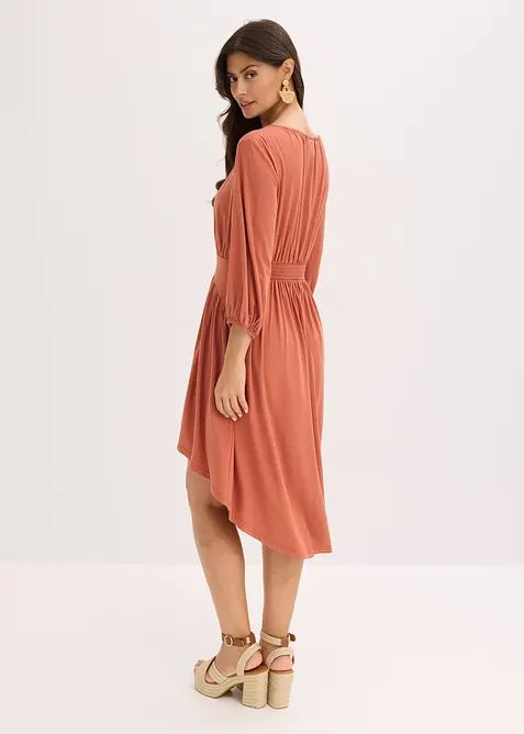 Jerseykjole med rynking, bonprix