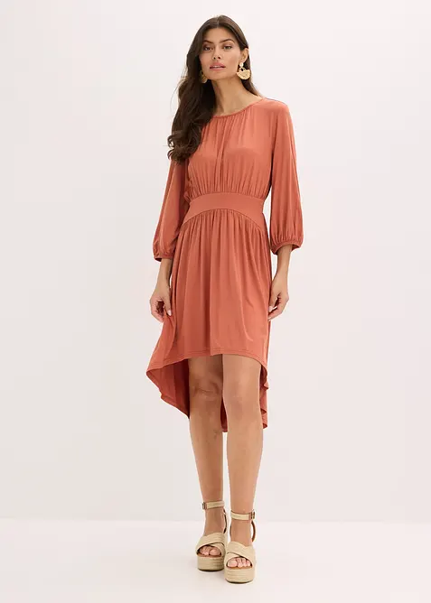 Jerseykjole med rynking, bonprix