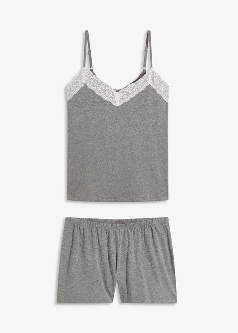 Shorty-pyjamas med fine blonder, bonprix