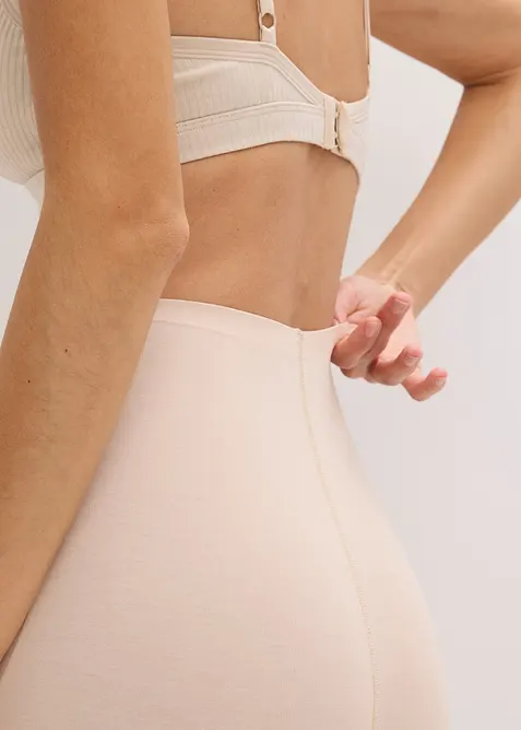 No-show shapebikers i bomull med lett formende effekt, bonprix