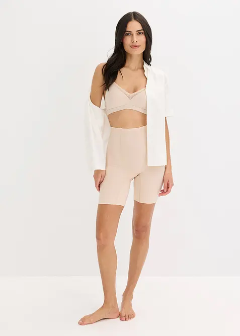 No-show shapebikers i bomull med lett formende effekt, bonprix