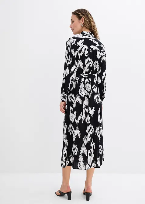 Skjortekjole i lett viskose, bonprix