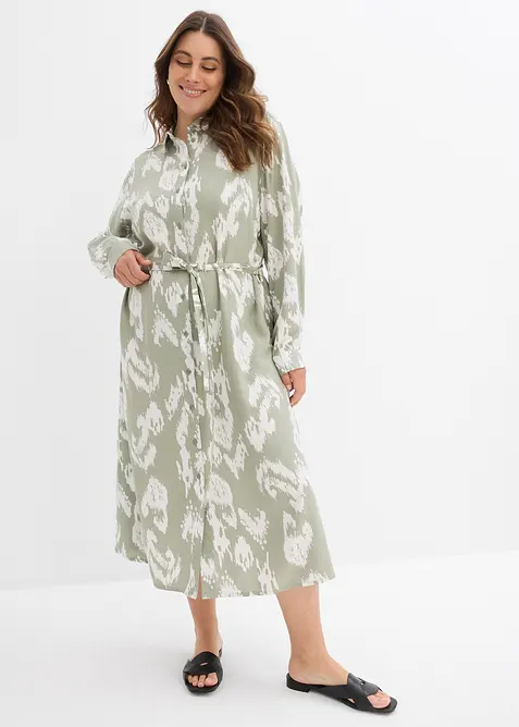 Skjortekjole i lett viskose, bonprix