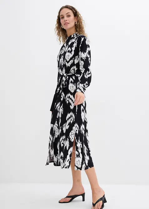 Skjortekjole i lett viskose, bonprix