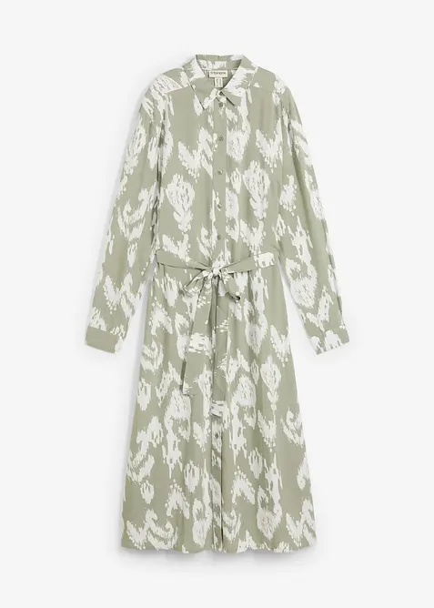 Skjortekjole i lett viskose, bonprix