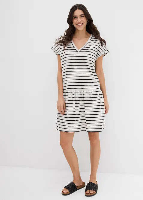 Trikotkjole i bomull, bonprix