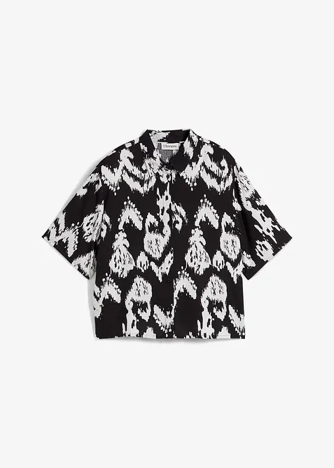 Viskosebluse med folklore trykk, bonprix