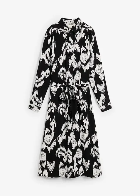 Skjortekjole i lett viskose, bonprix