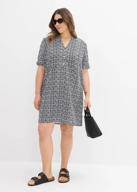 Tunikakjole i lett viskose, bonprix