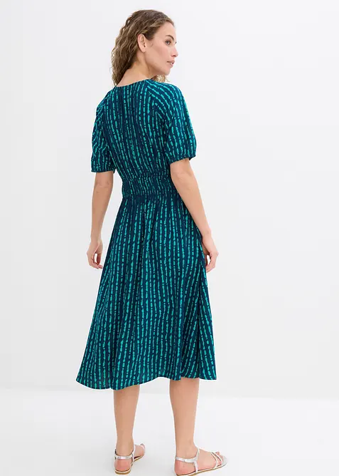 Midikjole i myk viskose, bonprix