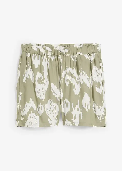 Shorts i viskose med komfortlinning, bonprix