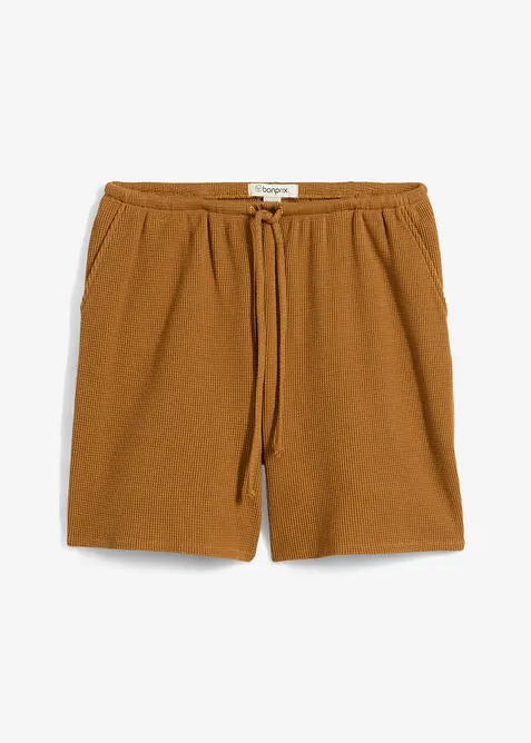 Shorts i strukturmateriale av 100% bomull, bonprix