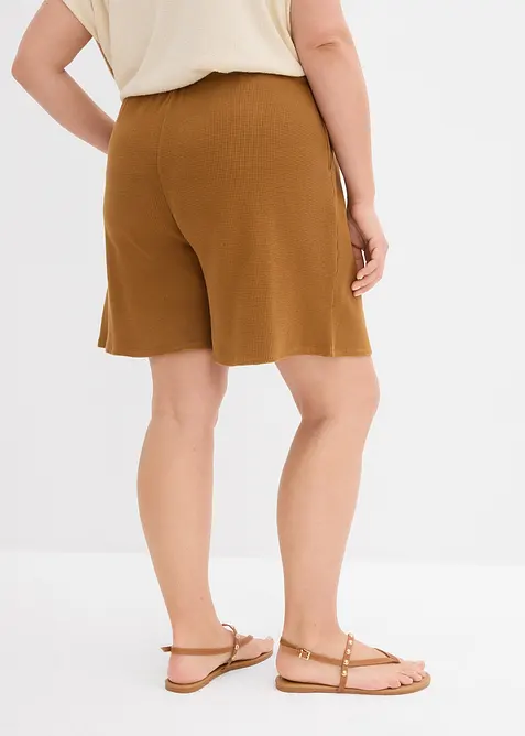 Shorts i strukturmateriale av 100% bomull, bonprix