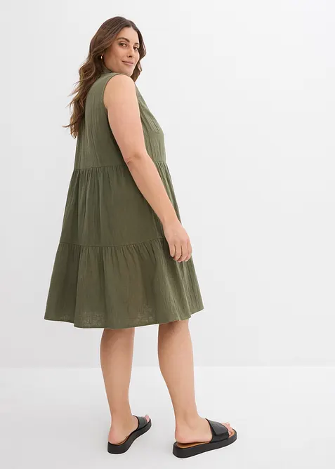 Tunikakjole i lett musselin, bonprix