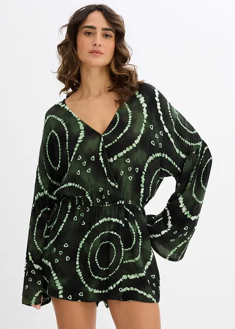 Kort jumpsuit i lett viskose, bonprix