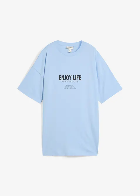 Oversized topp i 100% &oslash;kologisk bomull, bonprix