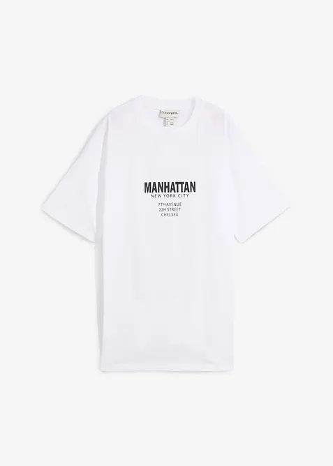 Oversized topp i 100% økologisk bomull, bonprix