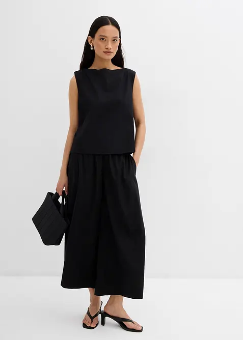 Blusetopp i 100% bomull, bonprix