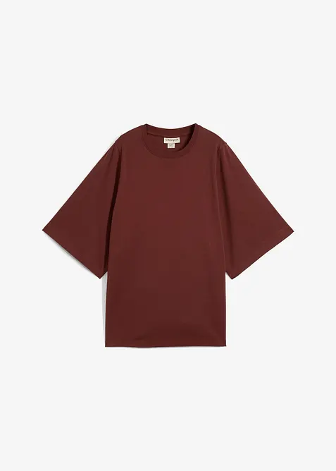 Oversized topp med vide ermer, av 100% bomull, bonprix