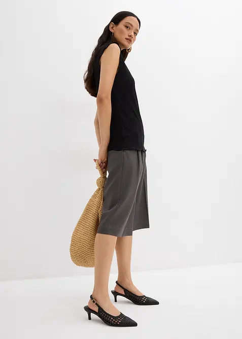 Crinkle topp i strukturmateriale, bonprix