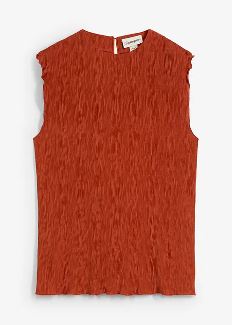 Crinkle topp i strukturmateriale, bonprix