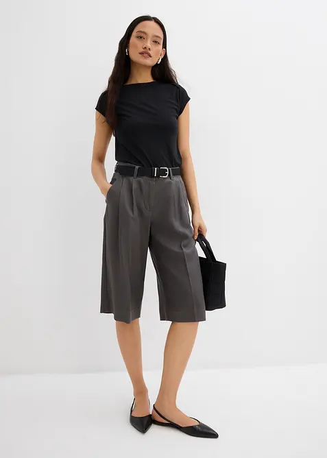 Ribbet topp i myk modalmiks, bonprix